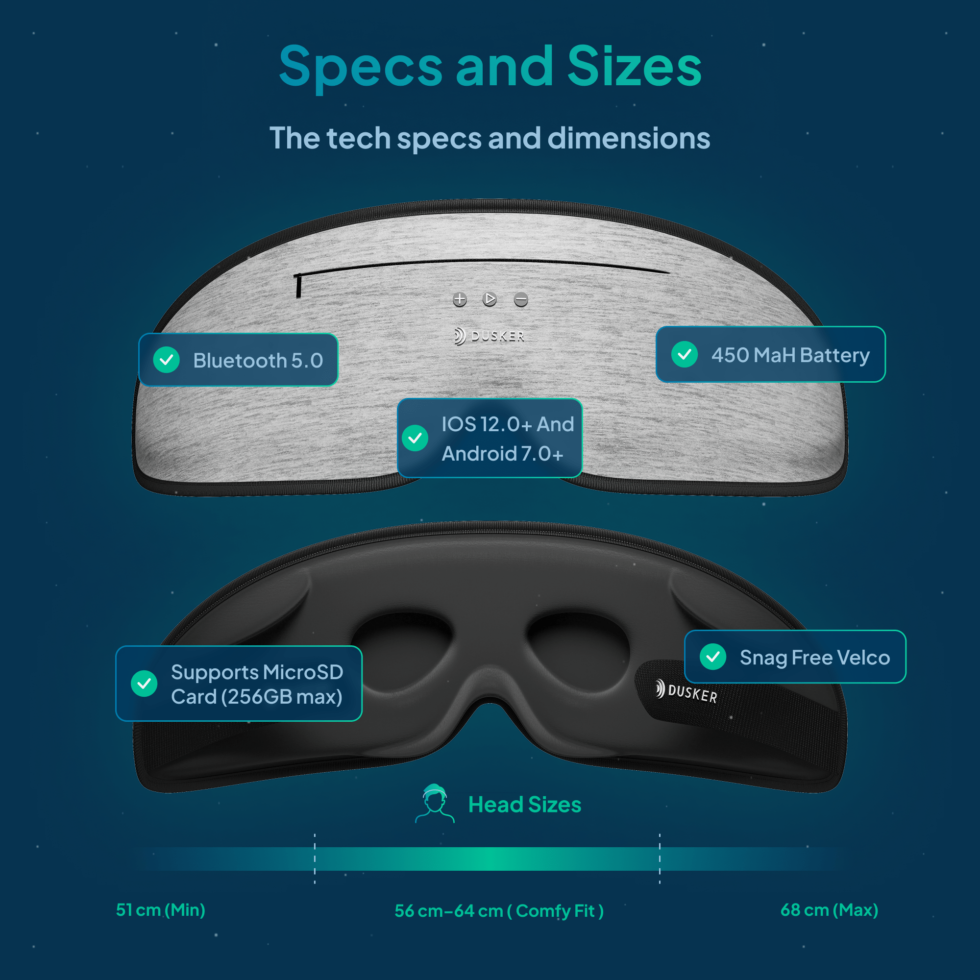 Drift Audio - Sleep Mask v2.0